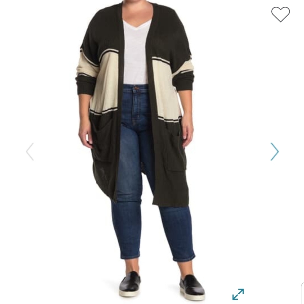 Sanctuary Shaker Stitch Cardigan Plus Size NWT